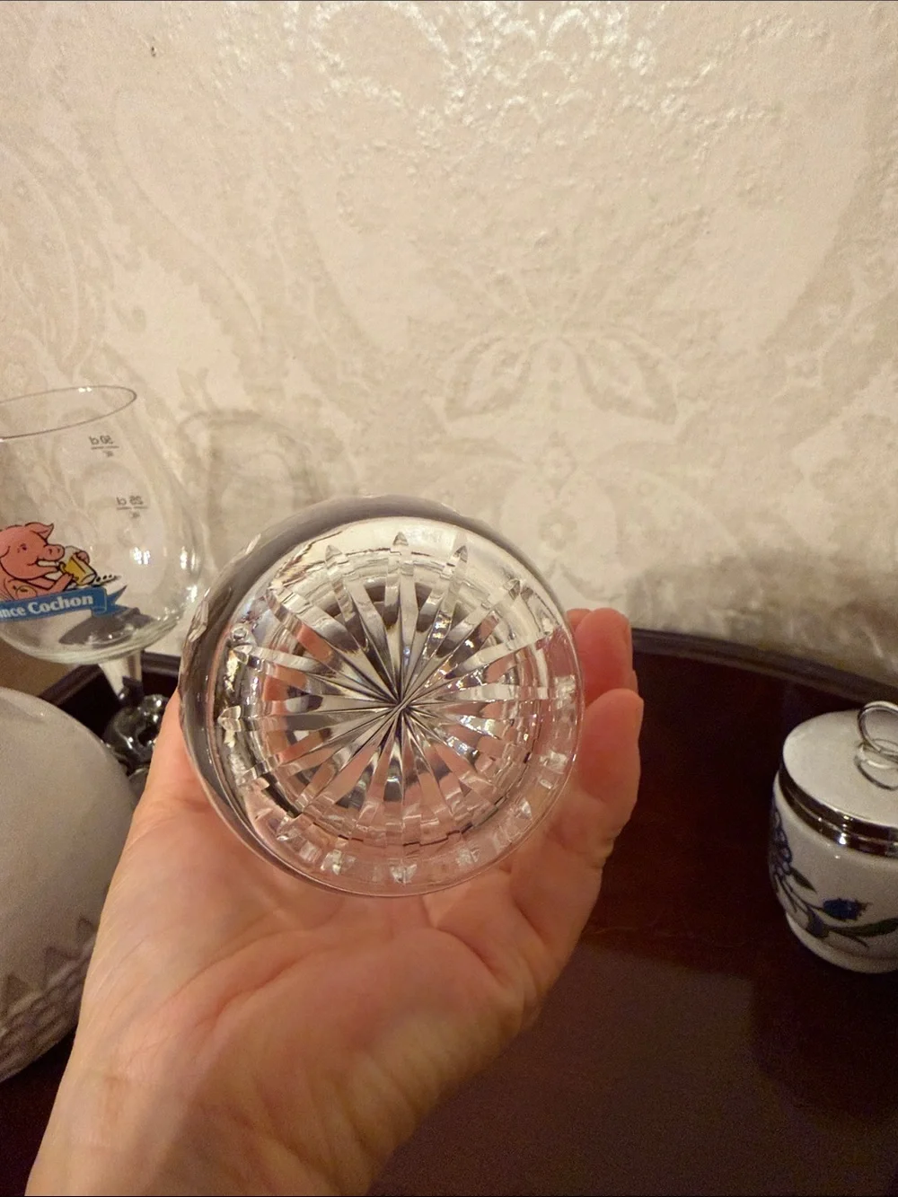 Waterford Crystal jar , container with no lid